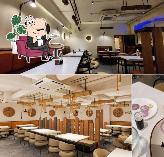 Take a seat at one of the tables at Masala Love & Co (MLC), Vegan, vegetarian and sattvic food available