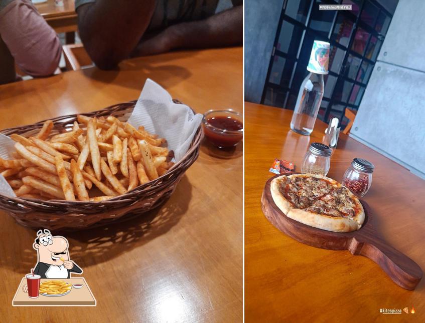 French fries at Kites pizza