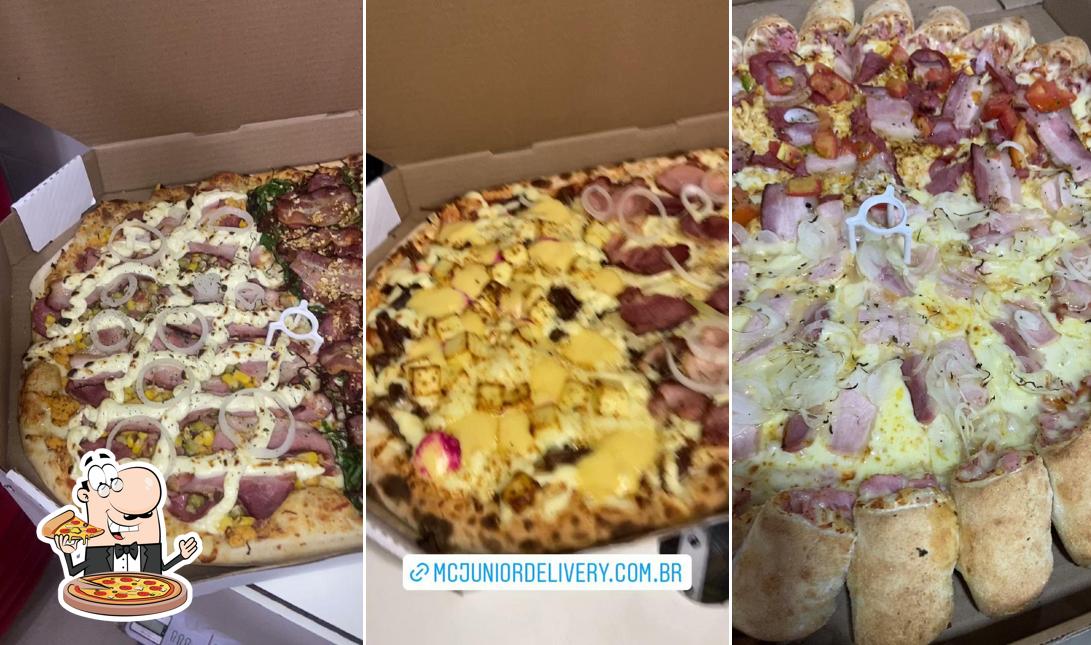 No Mc Junior Pizzaria e Lanchonete, você pode desfrutar de pizza