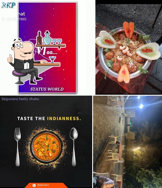 Check out how Rajputana family Dhaba (pure veg) looks inside