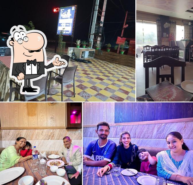 Take a seat at one of the tables at Vardhman Dhaba