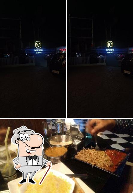 Among different things one can find exterior and food at 10 Downing Street Coimbatore