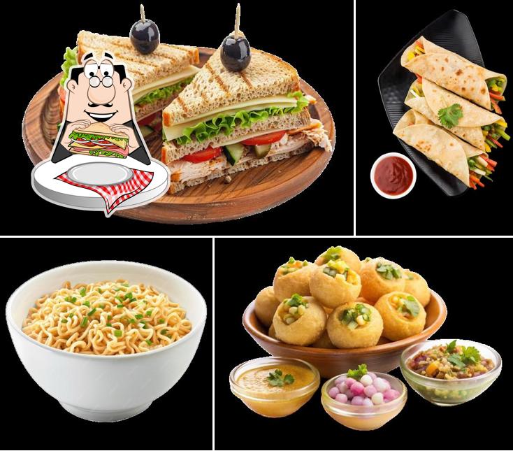 Club sandwich at CHIT CHAAT CAFFE