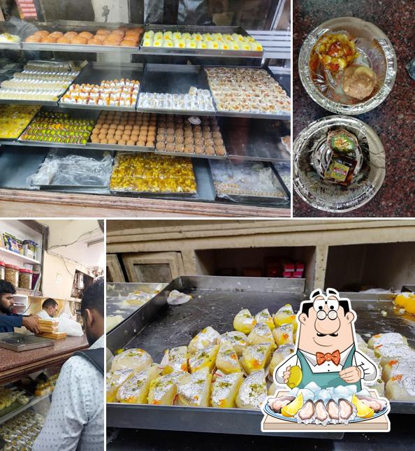 Oysters at Madhur Sweet House