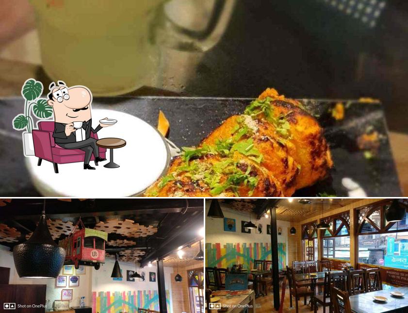 The picture of Urban Turban Bistro’s interior and food