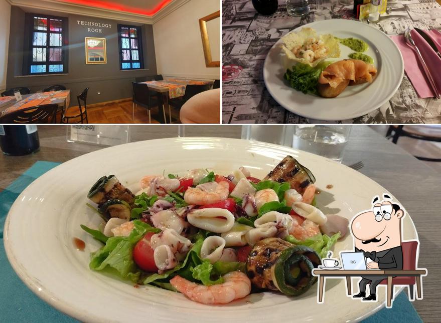 La foto di interni e cibo da La Taverna