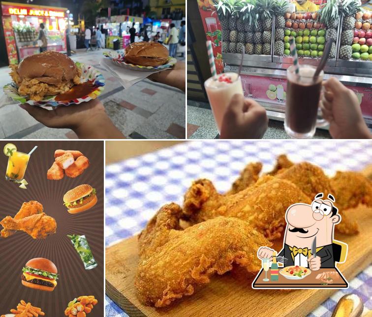 Food at AFC (Amigo's Fast-food Club)