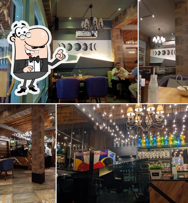 The interior of Cafe Karma