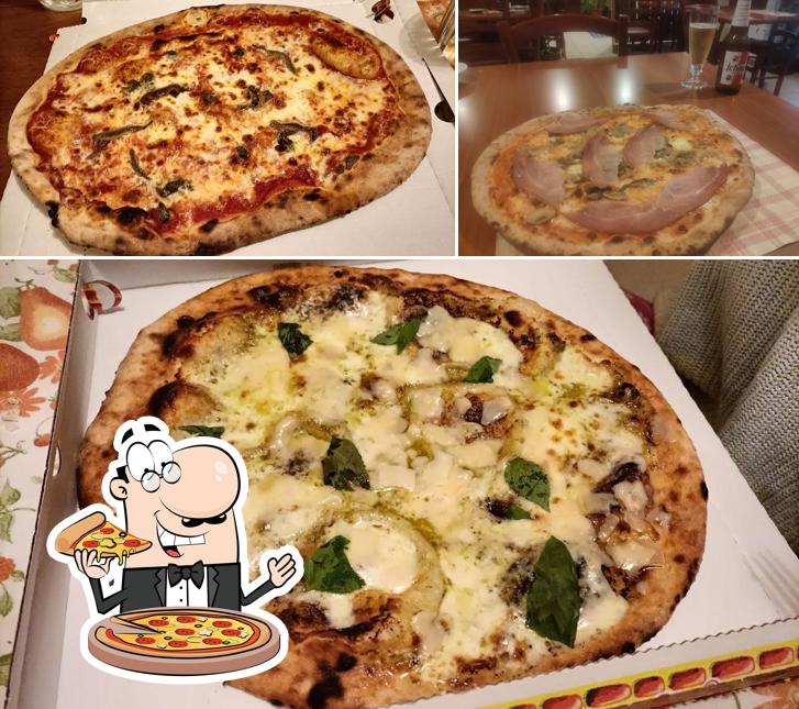 A Ristorante Bar Pizzeria lo Sfizio, puoi ordinare una bella pizza