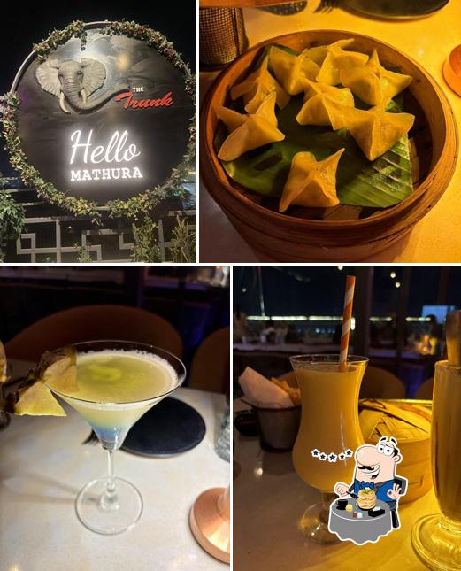 Food at The Trunk Rooftop fine dine Restaurant Mathura Best Cafe in Mathura Best bar in Mathura