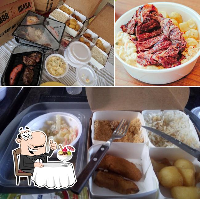 Churrascaria Sabor na Brasa Cristo Rei provê uma seleção de pratos doces
