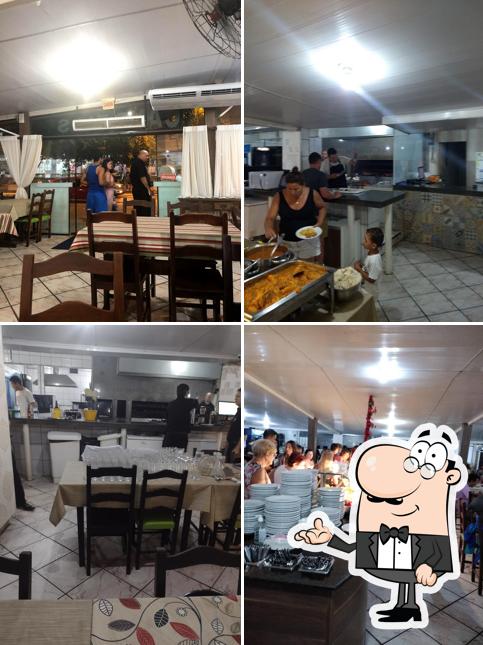 O interior do Restaurante Candeias