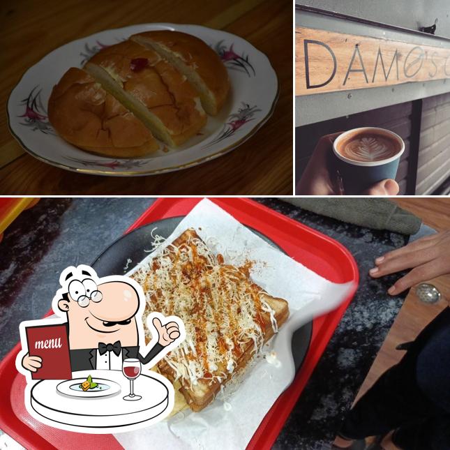 This is the picture displaying food and beverage at Damo's Cafe