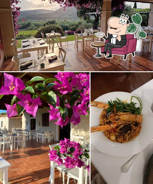 Gli interni di Longevity restaurant abba e murta