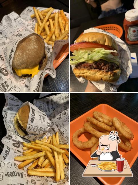 Batata frita em Yuca burguer