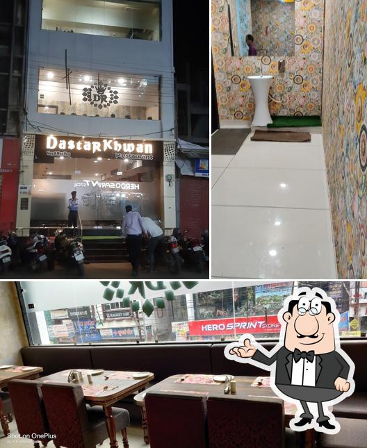 The interior of Dastarkhwan Restaurant