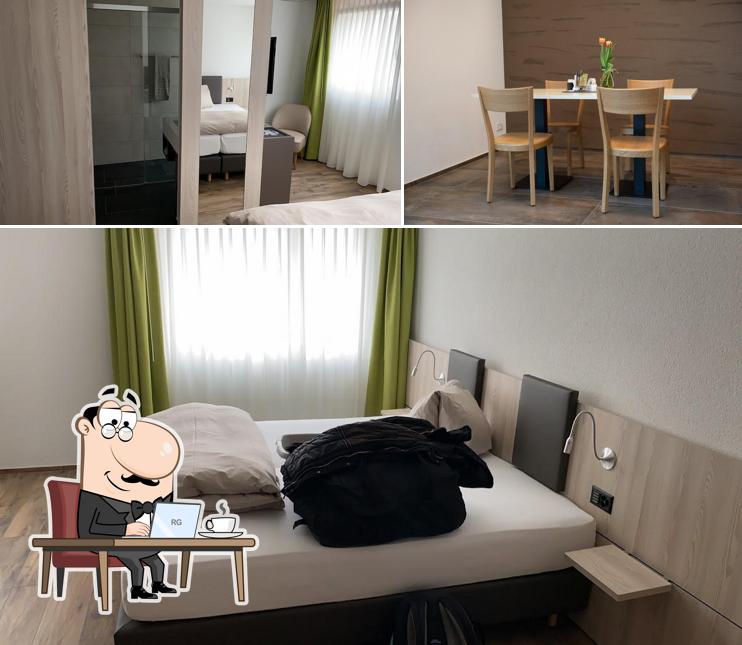 Gli interni di Gasthaus zu Traube