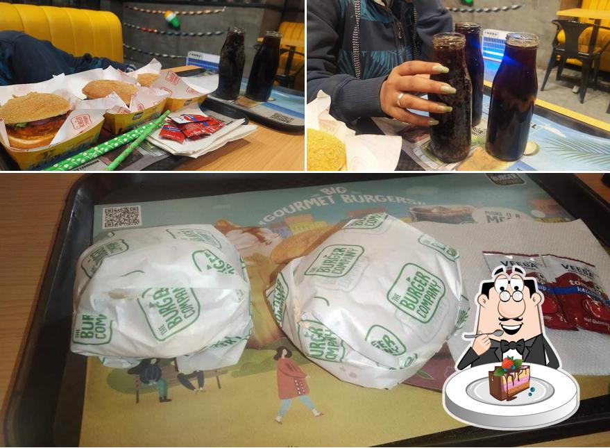 Chocolate cake at The Burger Company