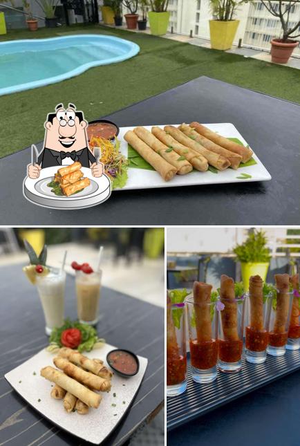 Spring rolls at Shift Lounge - Singasandra
