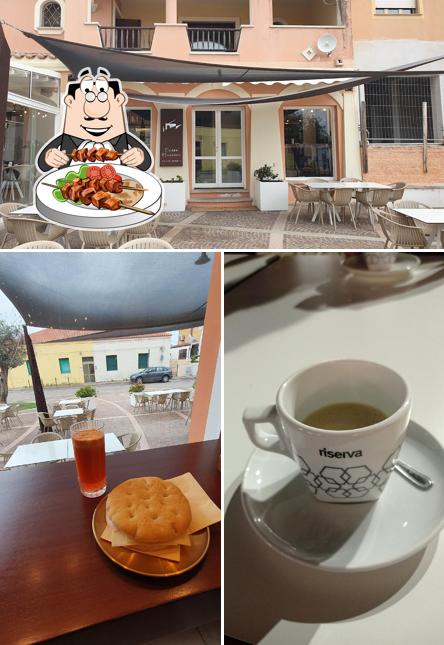 La cibo e interni del ristorante