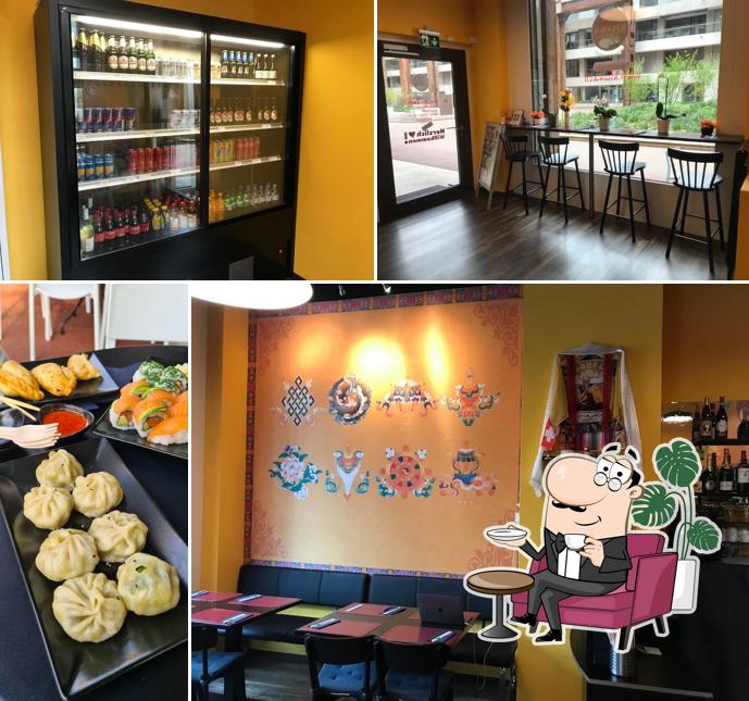 Gli interni di Khawa Restaurant Sushi & Momo