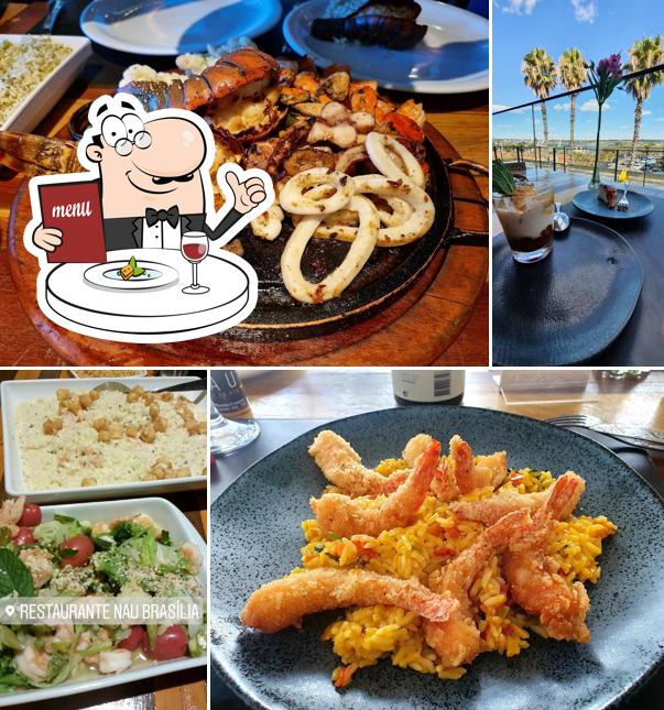 Platos en Nau Frutos do Mar Lago DF