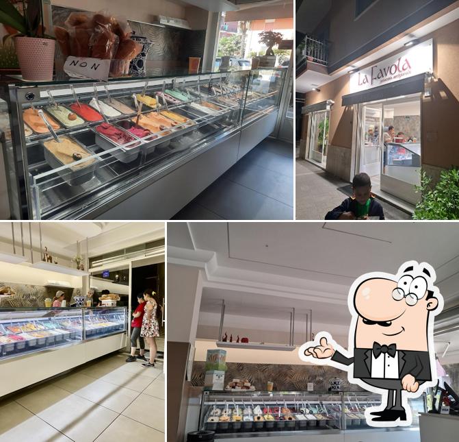 Gli interni di Gelateria La Favola