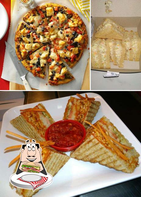 Club sandwich at Sips Bites