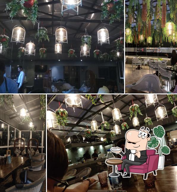 The interior of Basil Garden