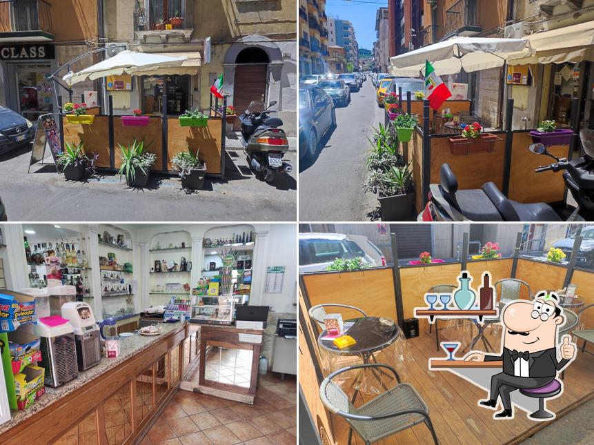 Tra le diverse cose da Bar Caffetteria "Il Cioccolatino" si possono trovare la interni e esterno