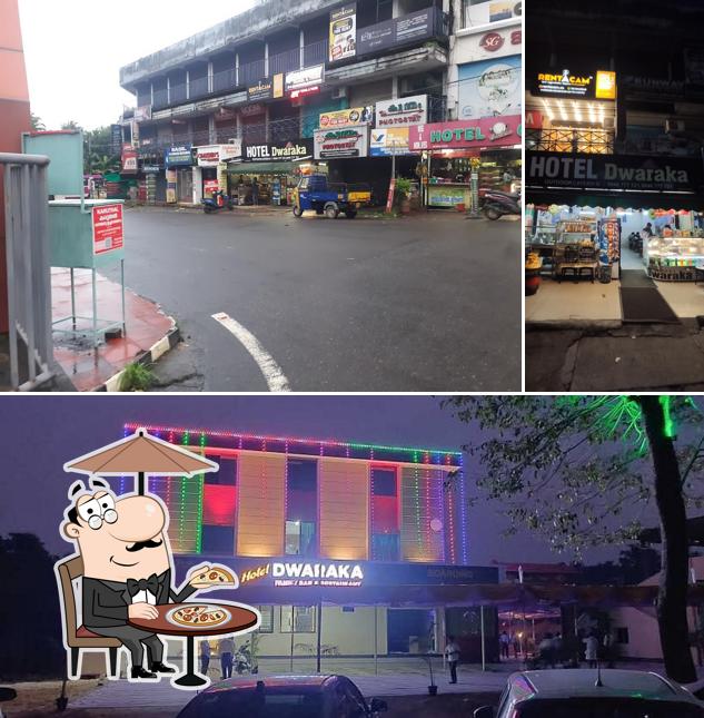 The exterior of HOTEL DWARKA