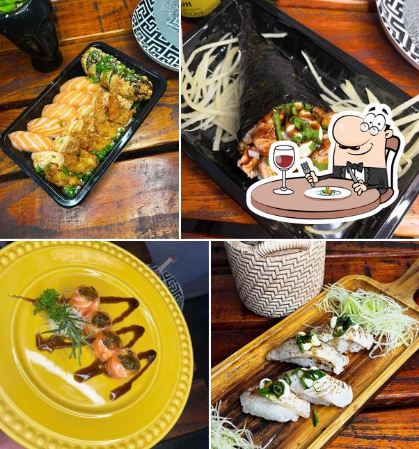 Platos en Sushi dos Deuses - Restaurante de Comida Japonesa