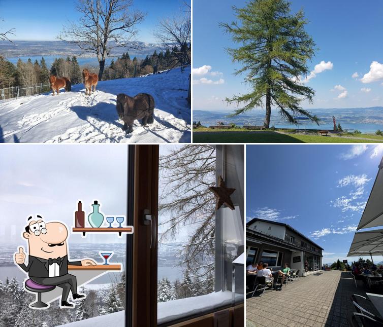 Gli interni di Bergrestaurant Etzel Kulm