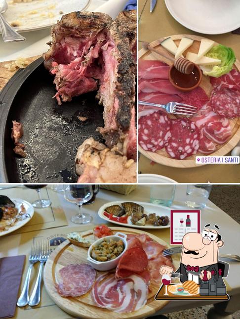 Pasti a base di carne vengono proposti a Osteria I Santi