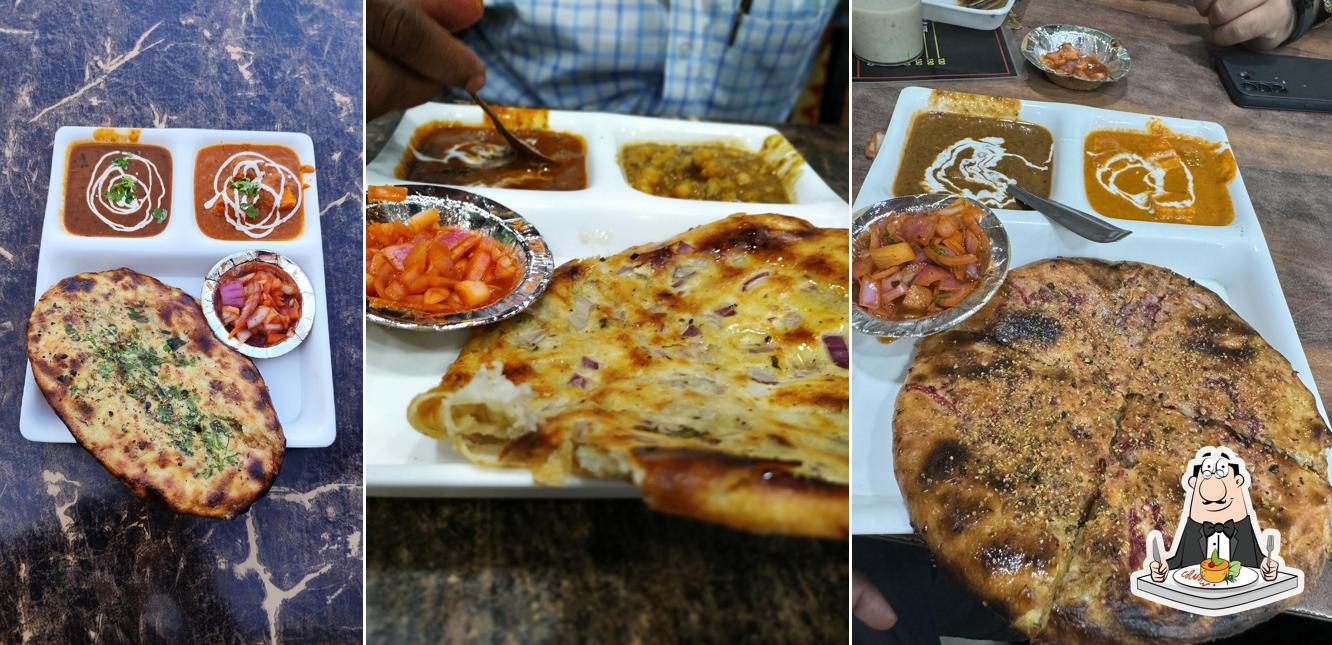 Meals at Amritsari Kulcha king, Bachcha park, Meerut Best restaurant in Meerut for Amritsari Kulcha and Chur Chur Naan