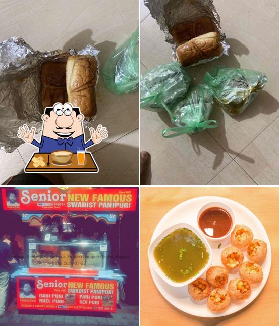 Food at Senior New Famous Swadist Panipuri