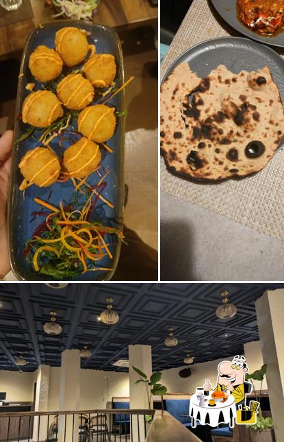 The photo of food and interior at The Arch Kitchen & Bar
