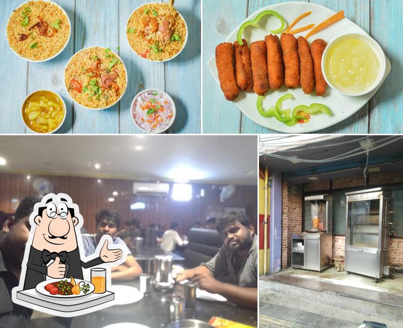 The photo of food and interior at KMS Hakkim Biryani Palakkarai
