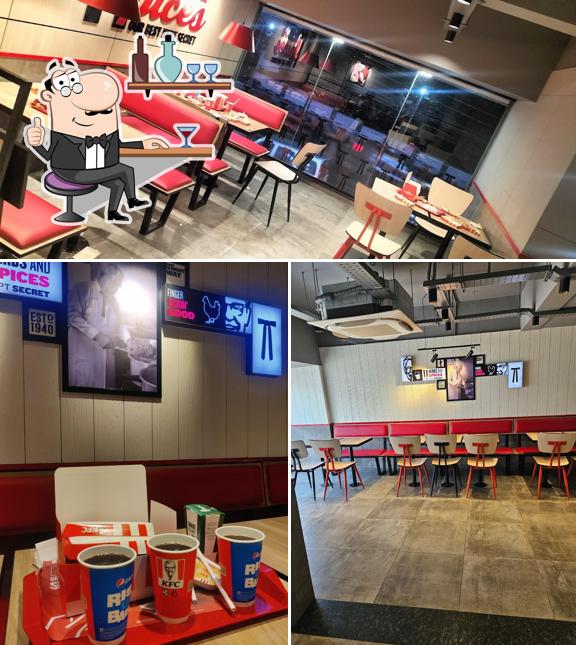 The interior of KFC