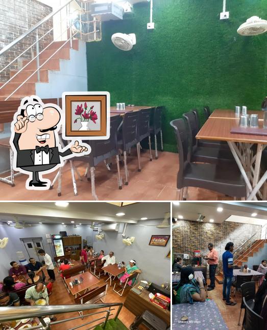 The interior of Parivar Restaurant
