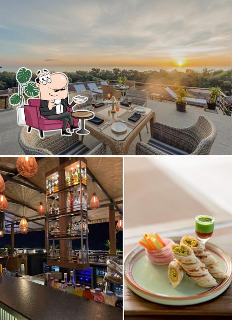 The interior of Izgara Goa - Rooftop Bar & Grill