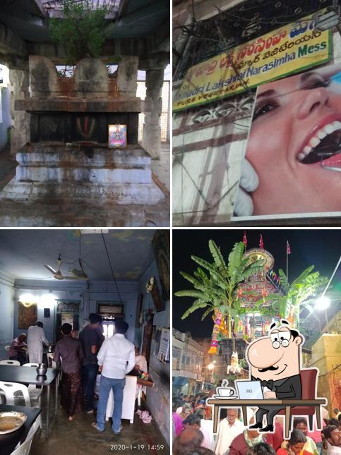 The interior of Sri Khadri Lakshmi Narasimha Veg. Mess