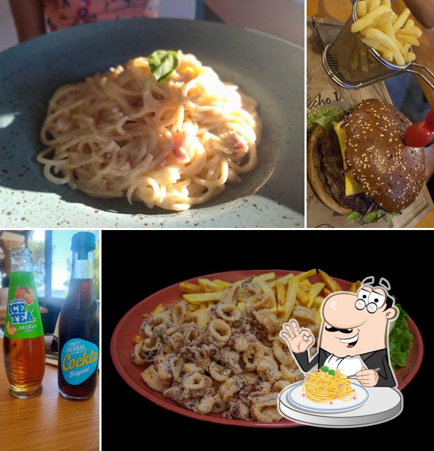 Spaghetti alla carbonara al M food Brela