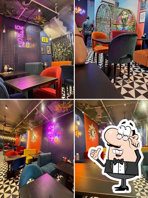 The interior of Om Fast Food