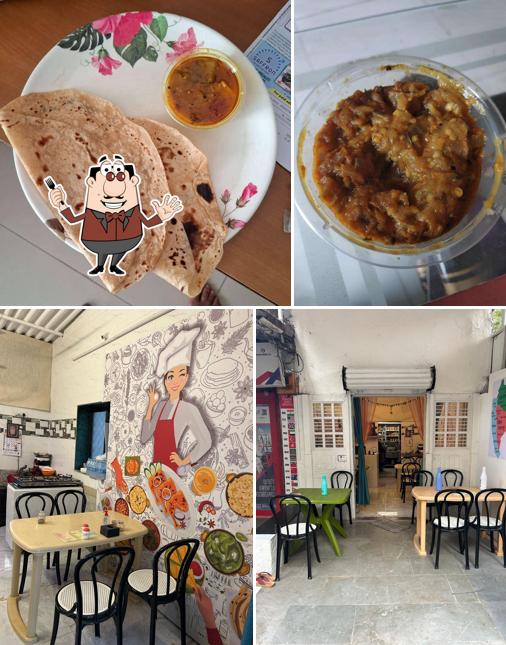 Check out the picture showing food and interior at Varsha's Authentic Maharashtrian