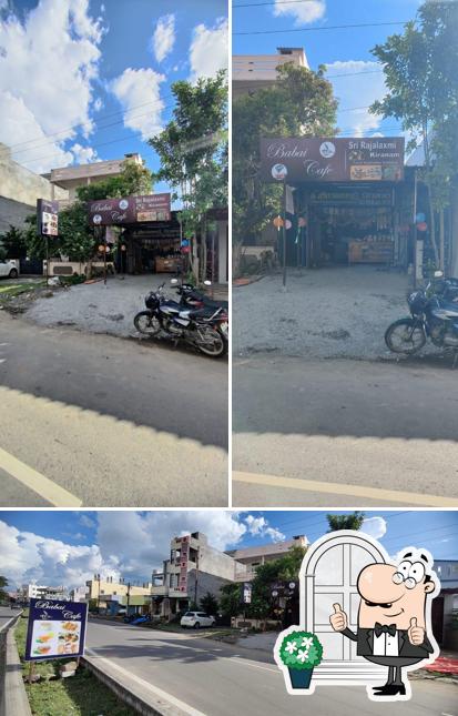 The exterior of Babai cafe