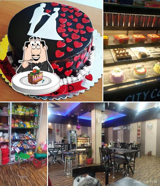 Chocolate cake at City Cafe Rehan