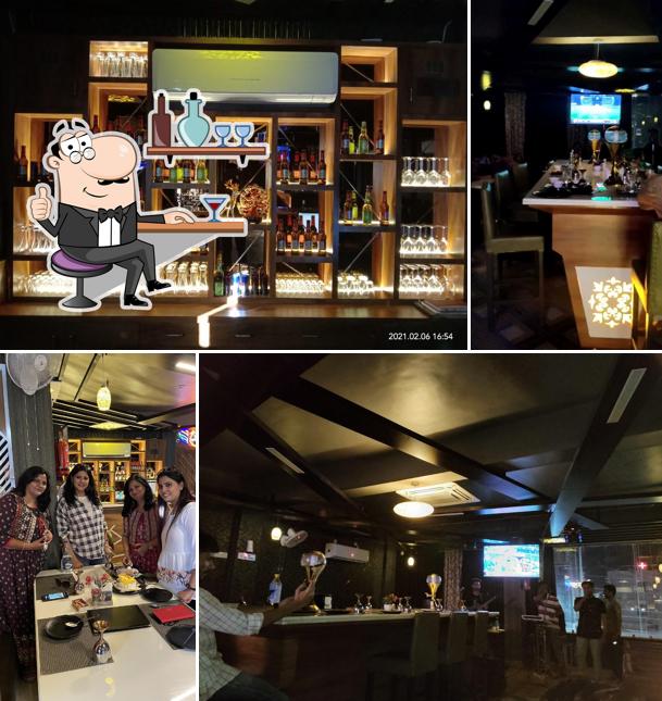 The interior of The Wings Lounge, Restro Bar & Fortune The Banquet ( द विंग्स लाउन्ज रेस्ट्रो बार एन्ड फॉर्चून द बैंक्वेट)