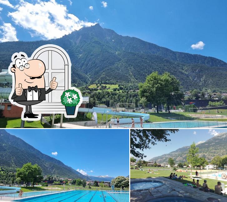 Gli esterni di Schwimmbad Geschina