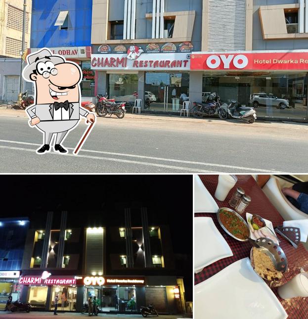 The photo of Charmi Restaurant’s exterior and beverage